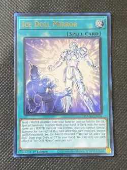 YuGiOh! - Ice Doll Mirror BLMM-EN033 Ultra Rare 1st Edition Near Mint - Image 1