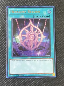 YuGiOh! - Heraldry Reborn BLMM-EN162 Ultra Rare 1st Edition Near Mint - Image 1