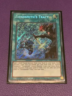 Fiendsmith's Tract Yu-Gi-Oh! Secret Rare 1st Edition INFO-EN061 NM Euro - Image 1