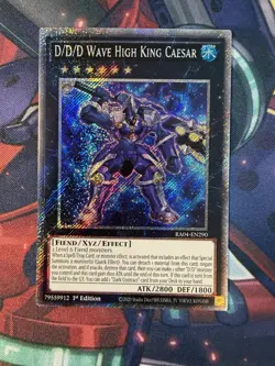 YuGiOh D/D/D Wave High King Caesar Platinum Secret Rare RA04-EN290 - Image 1