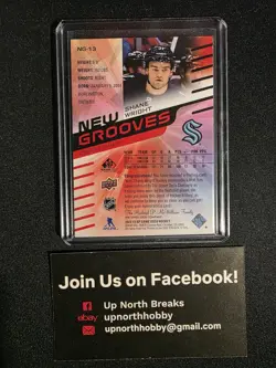 2022-23 SP Game Used New Grooves Rookie Jersey Shane Wright #NG-13 Kraken - Image 2