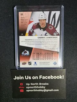 2023-24 SP Game Used Jersey Gabriel Landeskog #84 Avalanche - Image 2