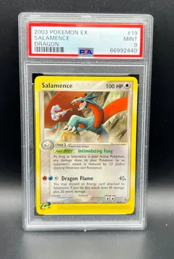 Pokemon PSA 9 MINT Salamence 19/97 EX Dragon Non-Holo 2003 E Reader S#2440 - Image 1