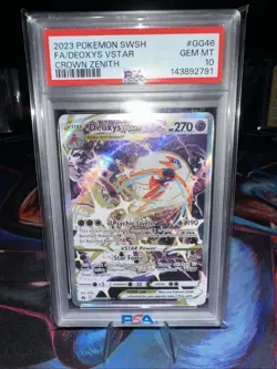 PSA 10 Deoxys VSTAR GG46/GG70 Crown Zenith: Galarian Gallery Holo - Image 1