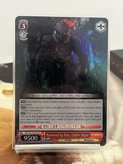 Weiss Schwarz Burdened By Fate, Goblin Slayer SR Foil Goblin Slayer Near Mint - Image 1