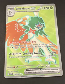 Decidueye EX 100/088 Ultra Rare Holo - Perfect Order - Pokemon TCG - NM/M - Image 3