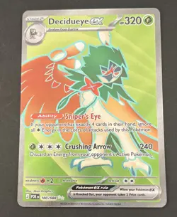 Decidueye EX 100/088 Ultra Rare Holo - Perfect Order - Pokemon TCG - NM/M - Image 3