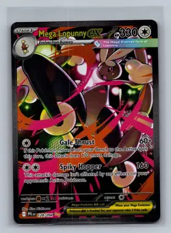 Mega Lopunny ex 128/094 Special Illustration Rare Phantasmal Flames Pokemon NM - Image 1