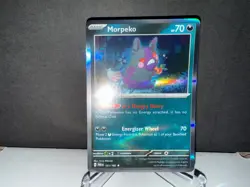 2023 Pokemon TCG Morpeko 121 Paradox Rift Holo Rare Card NM+ - Image 1