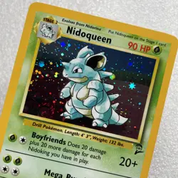 Pokemon TCG Nidoqueen Base Set 2 Holo Unlimited Holo Rare Card 12/130 w/Swirl - Image 3