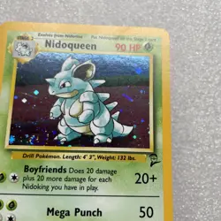 Pokemon TCG Nidoqueen Base Set 2 Holo Unlimited Holo Rare Card 12/130 w/Swirl - Image 4