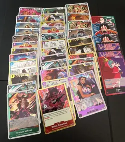 One Piece OP-10 Rare And Leader Card Lot Royal Blood 40 Cards - Image 1