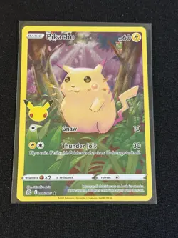 Pokemon TCG Pikachu 005/025 Celebrations Anniversary Holo Rare 60HP - Image 1