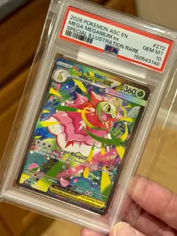 2026 POKEMON ASCENDED HEROES 272/217 SP ILLUST RARE MEGA MEGANIUM EX PSA 10 - Image 2
