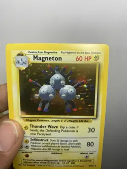 Pokemon TCG Magneton 9/102 Base Set Holo Rare NM/MINT VINTAGE - Image 4