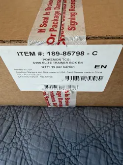 Pokemon TCG Twilight Masquerade ETB Factory Case SEALED (10x ETBs) - Image 1