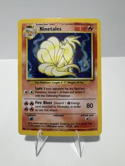 Ninetales 012/102 Base Set Holo Vintage Pokemon TCG WOTC - Image 1