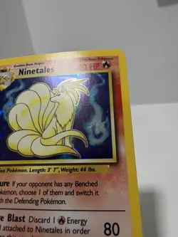 Ninetales 012/102 Base Set Holo Vintage Pokemon TCG WOTC - Image 2