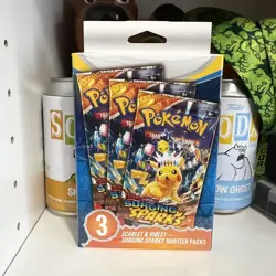 POKEMON TCG SCARLET & VIOLET SURGING SPARKS BOOSTER BUNDLE with 3 Booster Packs - Image 1