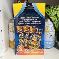 POKEMON TCG SCARLET & VIOLET SURGING SPARKS BOOSTER BUNDLE with 3 Booster Packs - Image 2