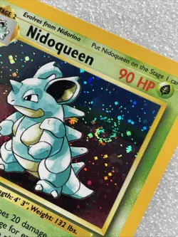 Pokemon TCG Nidoqueen Base Set 2 Holo Unlimited Holo Rare Card 12/130 w/Swirl - Image 3