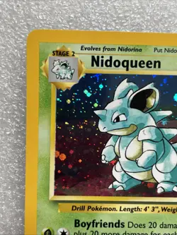 Pokemon TCG Nidoqueen Base Set 2 Holo Unlimited Holo Rare Card 12/130 w/Swirl - Image 4