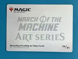 Marauding Dreadship Art Card Art Series: March of the Machine Regular - Image 2