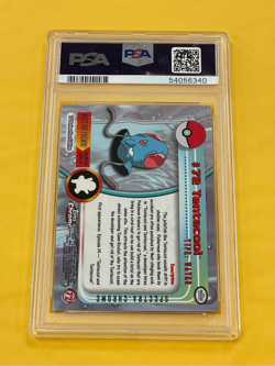 2000 Topps Chrome Pokemon Tentacool Spectra Refractor #72 PSA 10 GEM MINT - Image 2