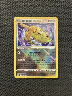 Pokemon TCG Radiant Steelix 124/196! NM Condition! See Description! - Image 1