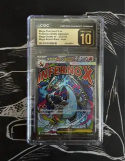 CGC Pristine 10 Mega Charizard X ex 223/193 Mega Dream ex Japanese Pokemon - Image 1