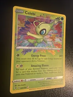 Pokemon Celebi Amazing Rare SWSH Vivid Voltage 009/185 NM - Image 2