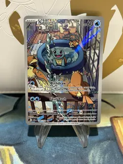 Squirtle 148/142 Pokemon Stellar Crown Illustration Rare NM - Image 1