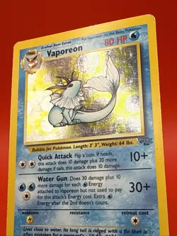 Pokemon TCG Vaporeon Jungle 12/64 Holo Unlimited Holo Rare - Image 2