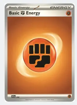 Basic Fighting Energy 006 SVE Pokemon Card in Protective Sleeve NM - Image 1