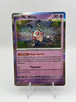 Mr. Mime 122/165 Holo Rare Pokemon 2023 Scarlet & Violet 151 NM English - Image 1