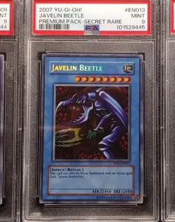 YU-GI-OH! PSA 9 Javelin Beetle Secret Rare PP01 Premium Pack 1 - Image 1