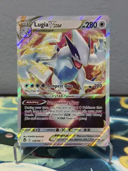 Lugia Vstar 139/195 Silver Tempest NM Full Art Pokemon Card - Image 1