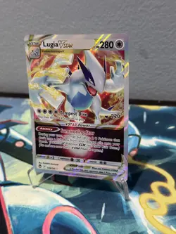 Lugia Vstar 139/195 Silver Tempest NM Full Art Pokemon Card - Image 5