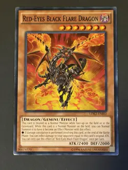 Red-Eyes Black Flare Dragon LDK2-ENJ02 Legendary Decks II - Image 1