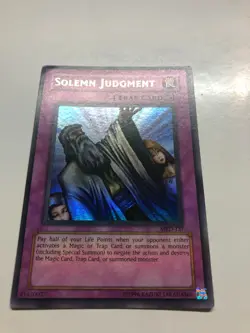 USA Seller Yugioh Solemn Judgement MRD-127 Ultra Rare Slightly Faded LP - Image 2