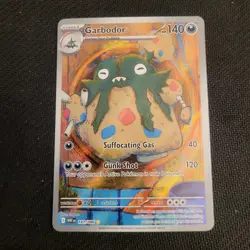 Pokemon TCG S&V White Flare Garbodor Illustration Rare Card 141/086 NM Condition - Image 1