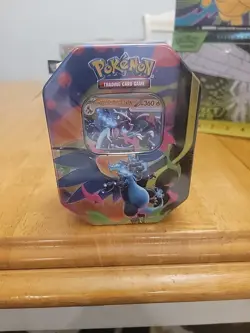 Pokemon Trading Card Game TCG Mega Charizard X Ex Tin Factory Sealed - Image 1