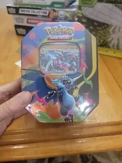 Pokemon Trading Card Game TCG Mega Charizard X Ex Tin Factory Sealed - Image 3