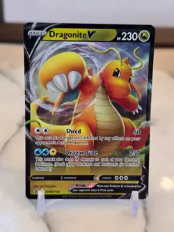 Pokemon TCG Dragonite V SWSH154 SWSH Full art Promo Cards Holo LP - Image 1