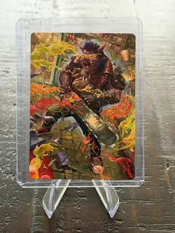 MTG Bebop, Porcine Punk #52/54 (Gold-Stamped Signature) TMNT Art Series - Image 1