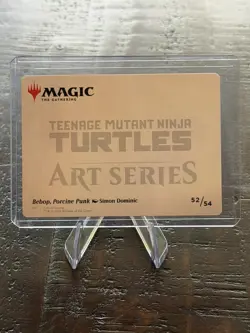 MTG Bebop, Porcine Punk #52/54 (Gold-Stamped Signature) TMNT Art Series - Image 2