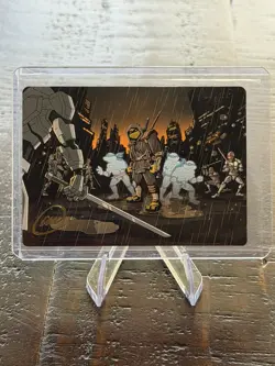 MTG Art Card The Last Ronin's Technique TMNT | Gold-Stamped Signature TMT - Image 1