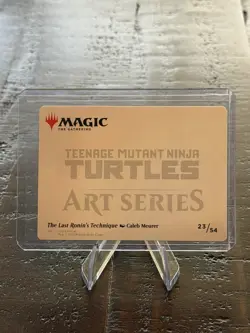 MTG Art Card The Last Ronin's Technique TMNT | Gold-Stamped Signature TMT - Image 2