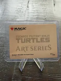 Krang & Shredder Art Card (Gold-Stamped Signature) MTG Art Series 31/54 TMNT - Image 2