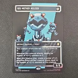MTG TMC BIG MOTHER MOUSER 0097 SURGE FOIL BORDERLESS PIXEL ART TMNT ETERNAL RARE - Image 2